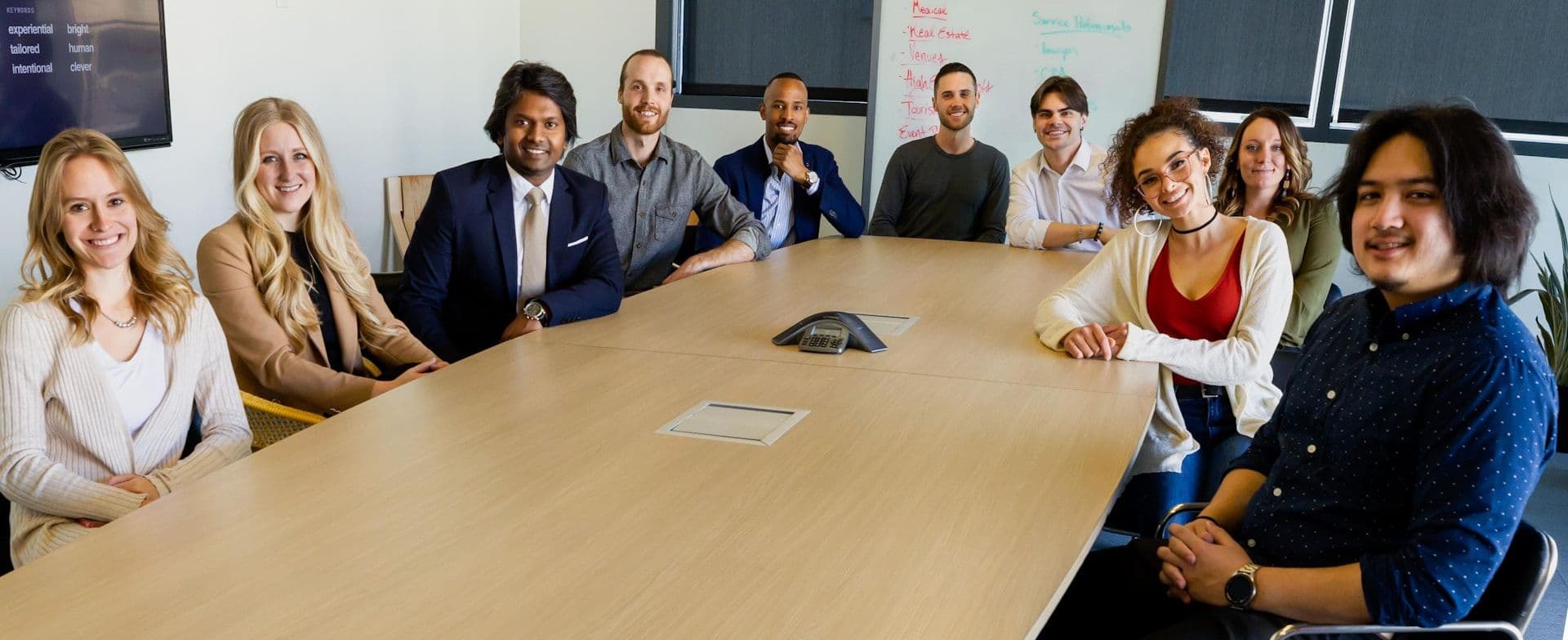 CPA firm team meeting in a boardroom